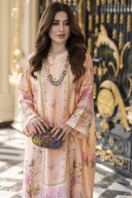 Sakeena 2pc Printed Charmeuse Handworked Kaftan – Areej – CS1
