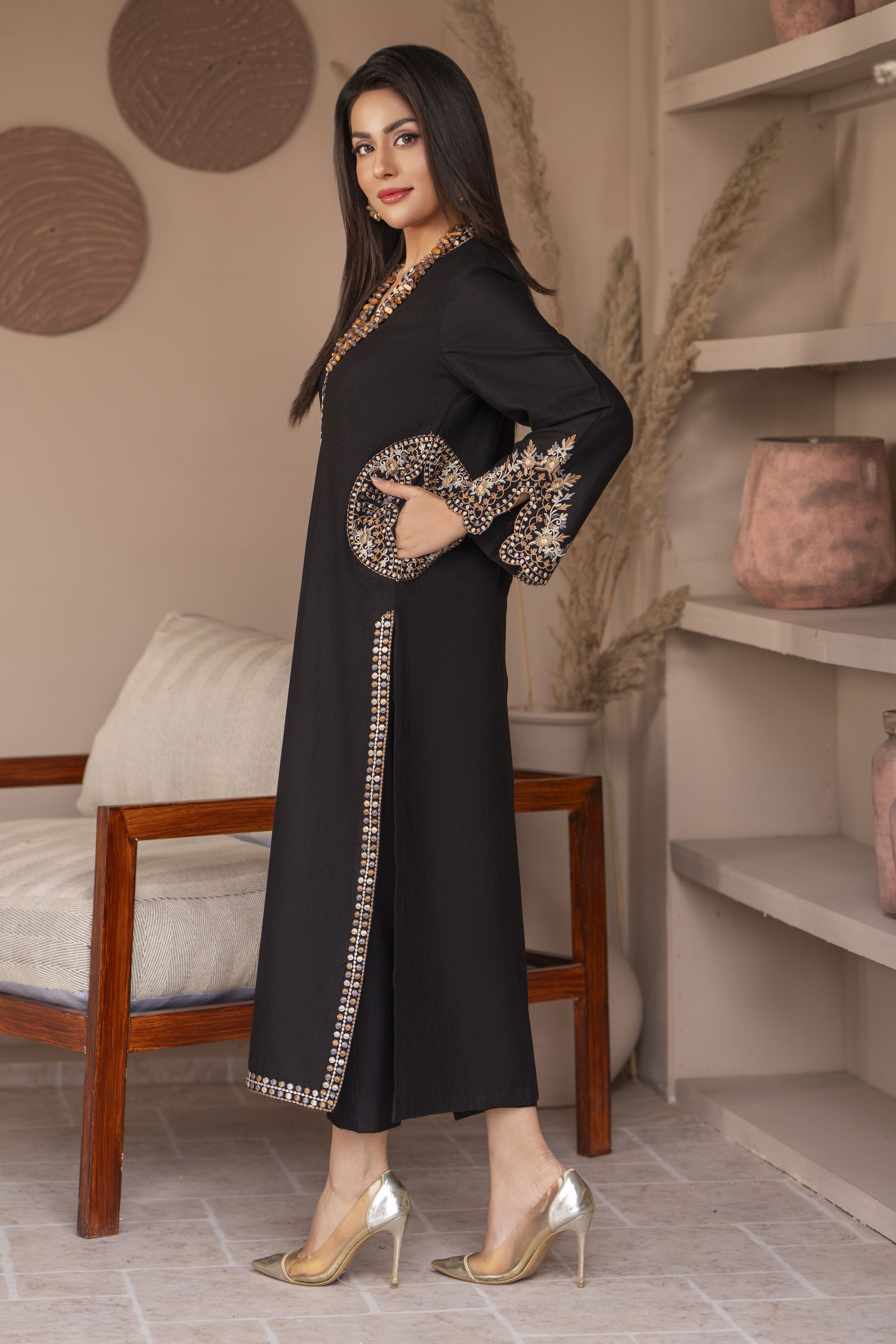 Icy Allure 2pc Winter Dress by Zaiwa IAZ10