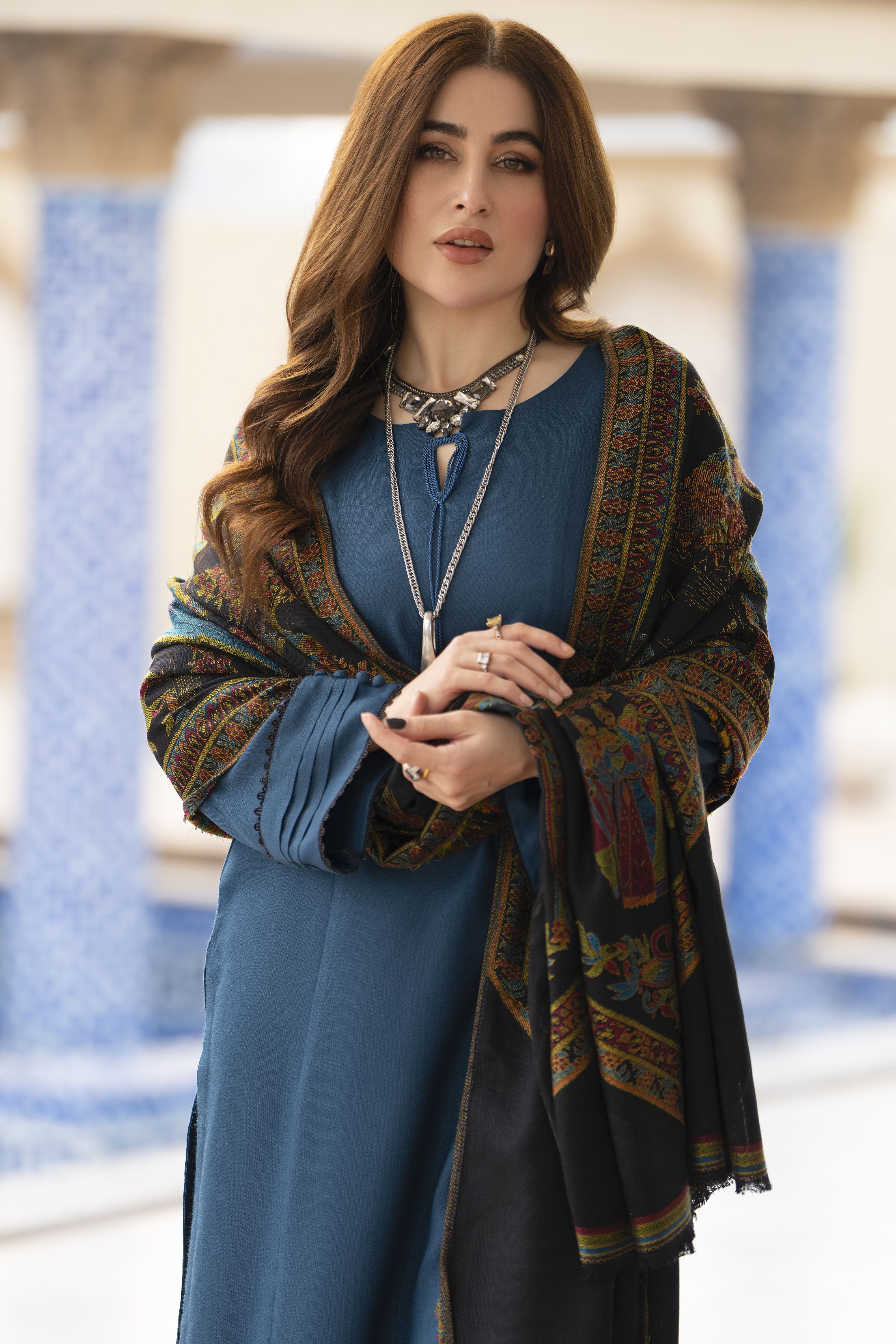 The Dhanak & Kahni Collection – Blue 3pc Suit KD3