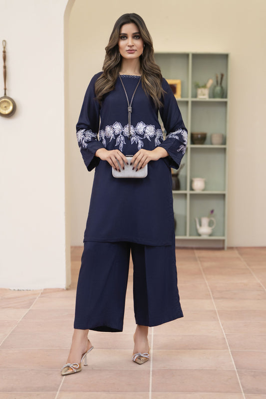 Bloomline Ready to Wear Embroidered Casual Dress by Zaiwa ZBRW7