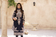 Zaiwa Sway11 3pc Navy Sequin Embroidered Lawn Suit with Monar Dupatta