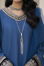 Aleezay Evara 3pc Raw Silk with Velvet Embroidery Ready to Wear Suit EZ9