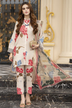 Daily Drapes by Mona – 3pc Printed Raw Silk Co-ord Suit DDR1