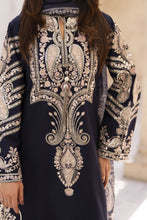 Zaiwa Sway11 3pc Navy Sequin Embroidered Lawn Suit with Monar Dupatta