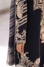 Zaiwa Sway11 3pc Navy Sequin Embroidered Lawn Suit with Monar Dupatta