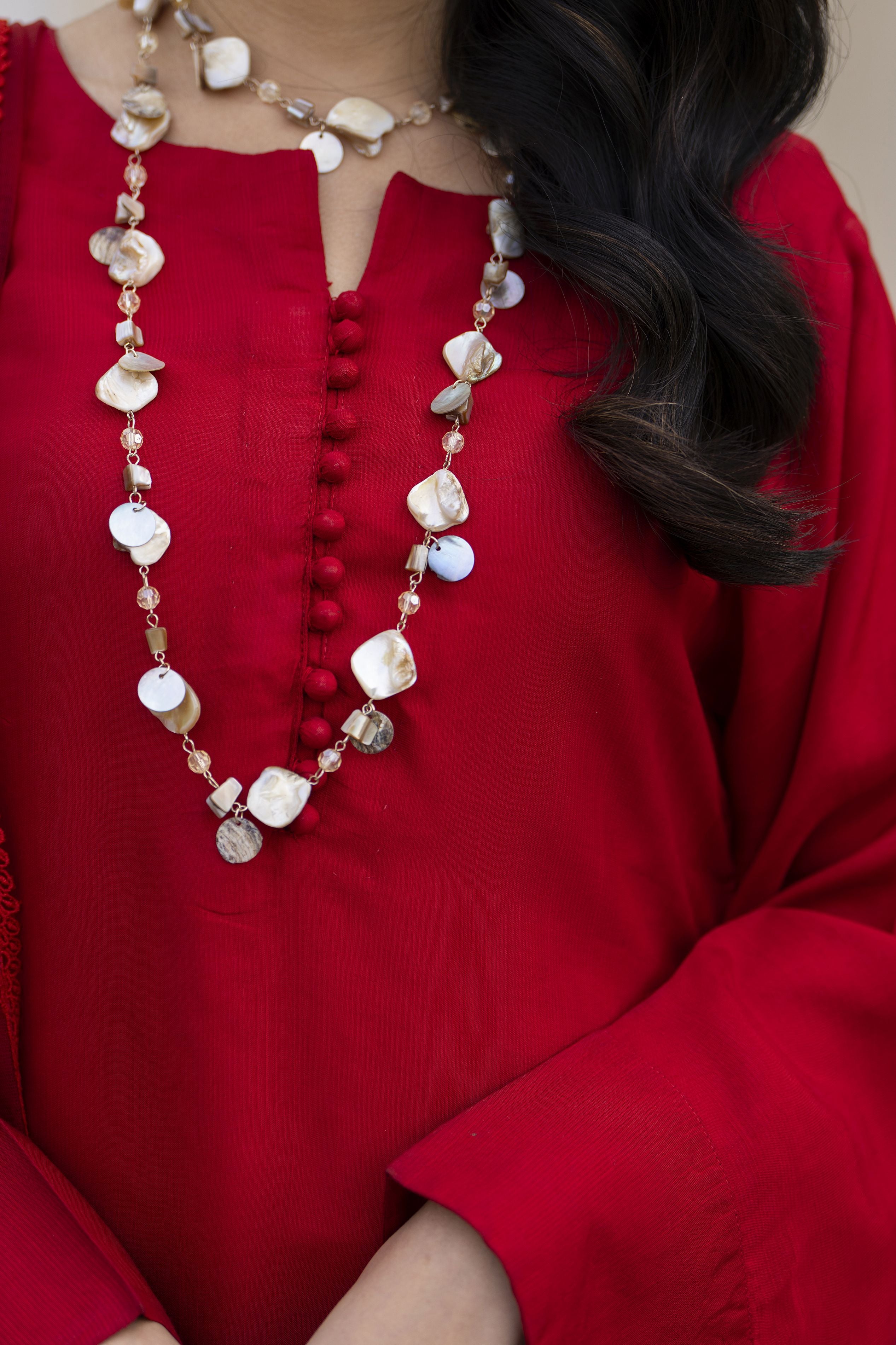 Aleezay Evara 3pc Raw Silk Solid Shirt with Embroidered Farshi Shalwar EZ2