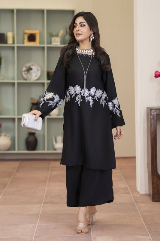 Bloomline Ready to Wear Embroidered Casual Dress by Zaiwa ZBRW5