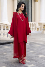 Aleezay Evara 3pc Raw Silk Solid Shirt with Embroidered Farshi Shalwar EZ2