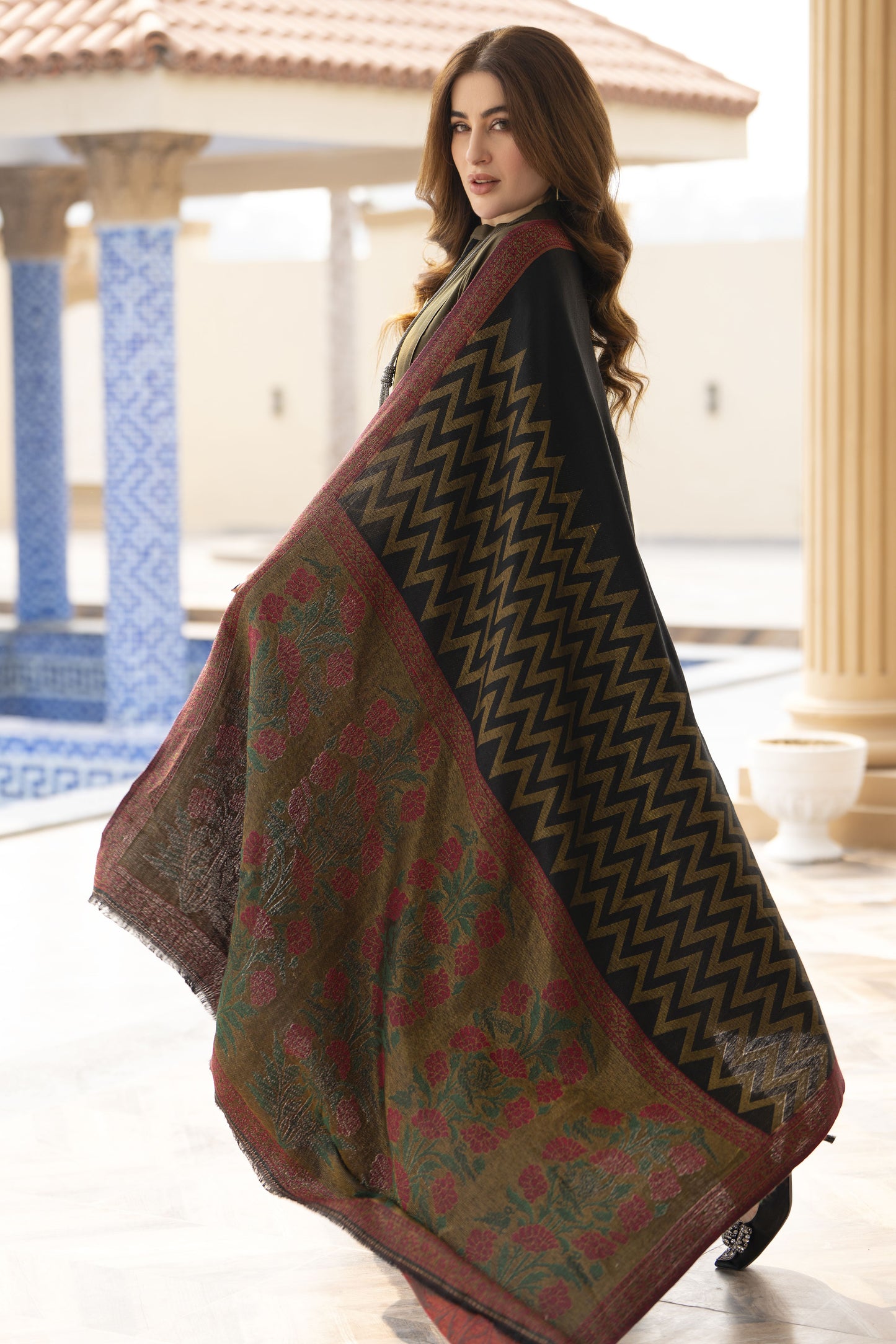 The Dhanak & Kahni Collection – Olive 3pc Suit KD4
