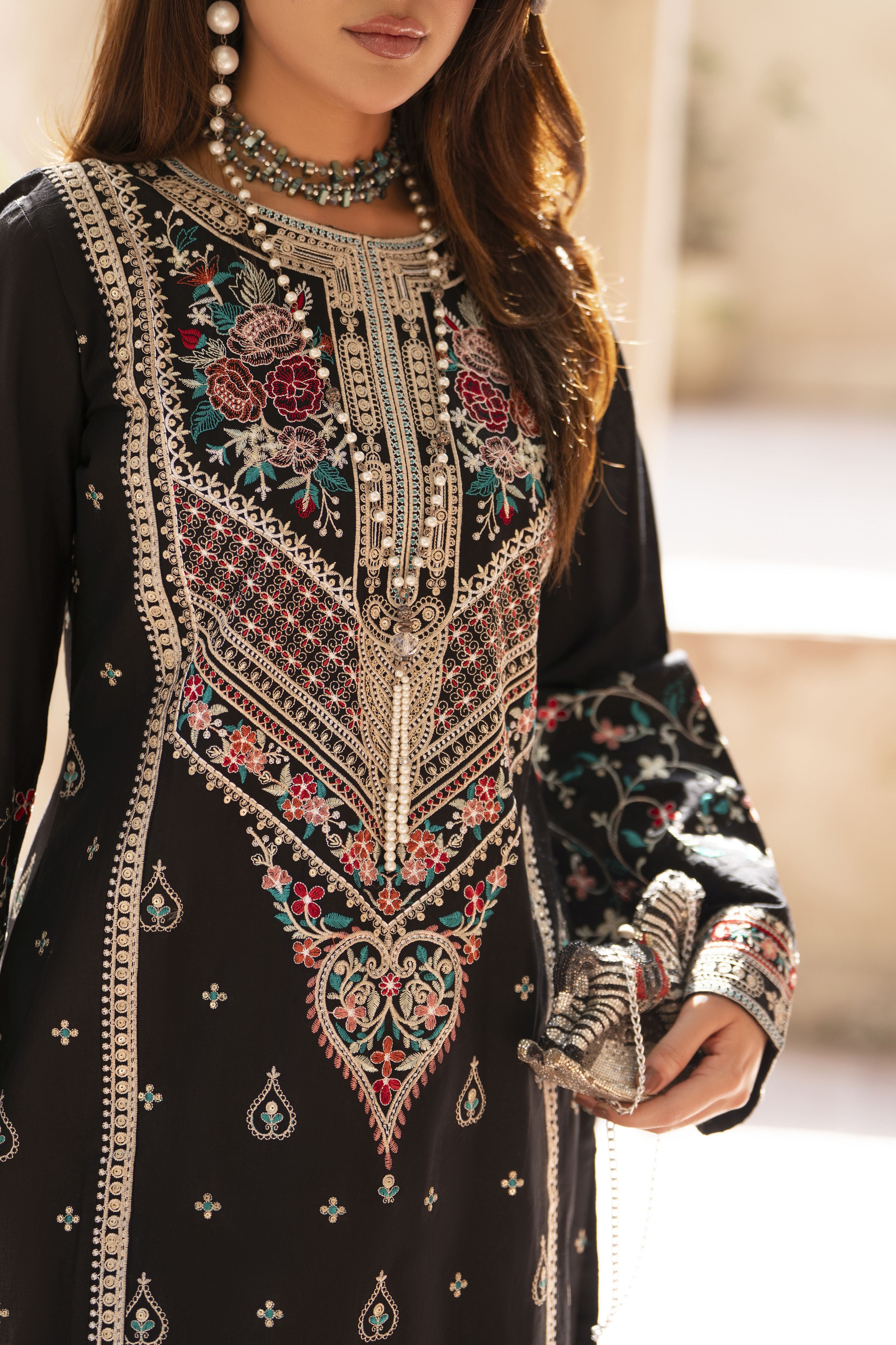 Zaiwa Sway2 3pc Cotton Farshi Shalwar Suit with Printed Dupatta