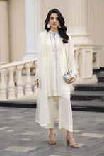 Aleezay Evara 3pc Raw Silk Embroidered Ready to Wear Designer Suit EZ1