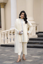 Aleezay Evara 3pc Raw Silk Embroidered Ready to Wear Designer Suit EZ1