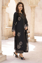 Zaiwa Sway12 3pc Black Sequin Embroidered Lawn Suit with Dupatta