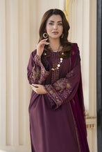 Aabpara Afsana 3pc Embroidered Viscose Winter Ready-to-Wear Suit – AAF9