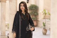 Zaiwa Sway12 3pc Black Sequin Embroidered Lawn Suit with Dupatta