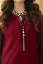 The Dhanak & Kahni Collection – Wine 3pc Suit KD1