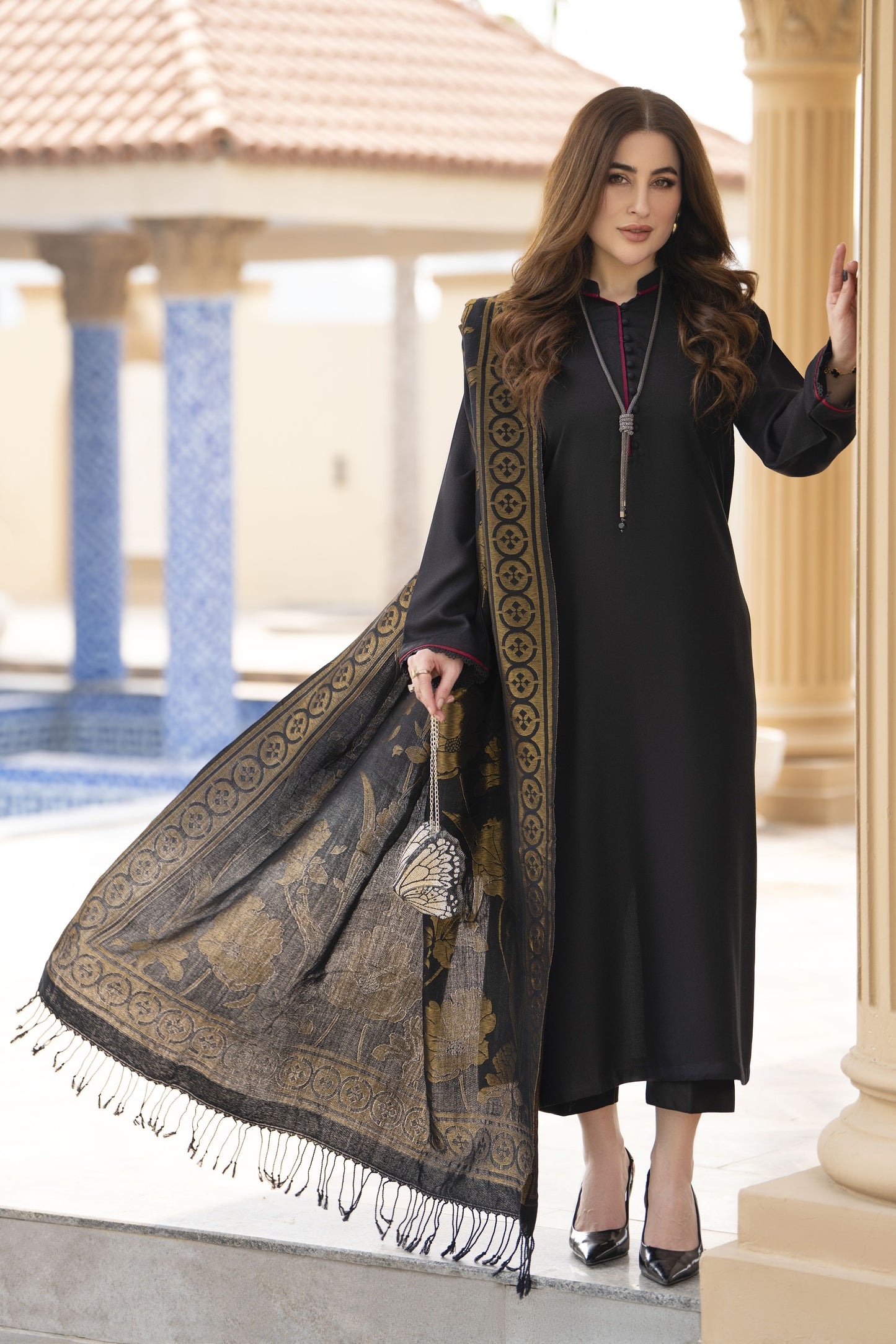 The Dhanak & Kahni Collection – Black 3pc Suit KD2