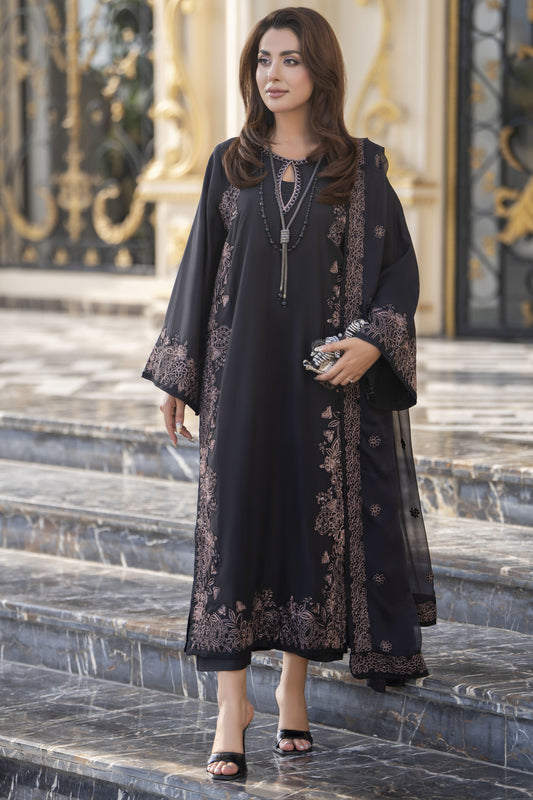 Aabpara Afsana 3pc Embroidered Viscose Winter Ready-to-Wear Suit – AAF10