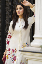 Ivory Multicolour Embroidered Cotton 2pc Women Suit | Baarish by Miski BYM2