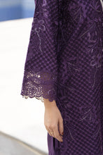 ZWM1 Zimal Winter Muse Deep Purple Embroidered Dhanak 2pc Ready to Wear