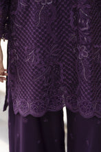 ZWM1 Zimal Winter Muse Deep Purple Embroidered Dhanak 2pc Ready to Wear
