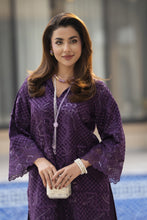 ZWM1 Zimal Winter Muse Deep Purple Embroidered Dhanak 2pc Ready to Wear