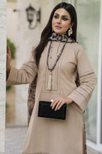 Beige Embroidered Cotton 3pc Women Dress with Dupatta | Baarish by Miski BYM6