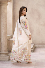 Zaiwa Sway10 3pc Cream Embroidered Lawn Farshi Shalwar Suit