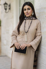 Beige Embroidered Cotton 3pc Women Dress with Dupatta | Baarish by Miski BYM6