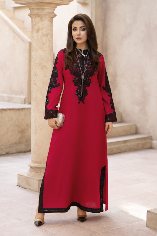Zaiwa Sway1 2pc Embroidered Lawn Suit – Long Shirt & Straight Leg Trousers