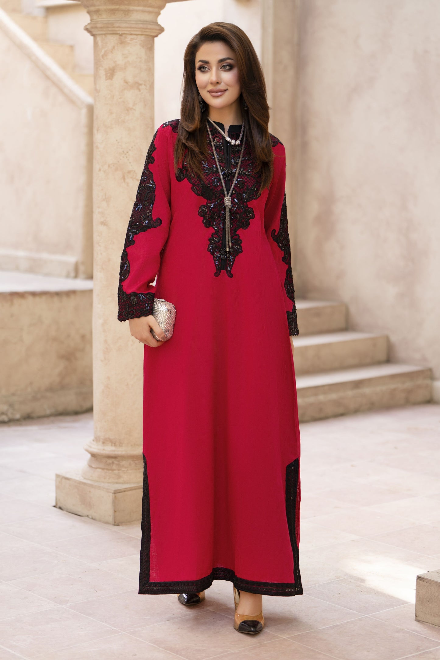 Zaiwa Sway1 2pc Embroidered Lawn Suit – Long Shirt & Straight Leg Trousers
