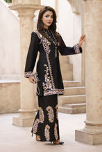 Zaiwa 2pc Black Cotton Embroidered Suit – Sway13