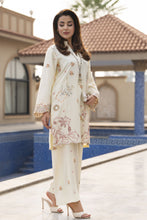 ZWM2 Zimal Winter Muse Ivory Embroidered Dhanak 2pc Ready to Wear