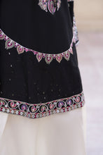 Zaiwa Sway9 2pc Black Chikankari Lawn Suit with Farshi Shalwar