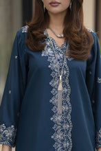 ZWM3 Zimal Winter Muse Deep Teal Embroidered Dhanak 2pc Ready to Wear