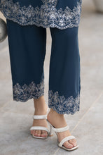 ZWM3 Zimal Winter Muse Deep Teal Embroidered Dhanak 2pc Ready to Wear