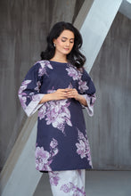 NK Everyday Lawn Co-ords – Purple Floral Contrast Shirt & Trouser Set NKE9