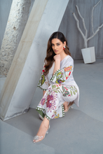 NK Everyday Lawn Co-ords – Colour Pop Floral High-Low Shirt & Trouser Set NKE8