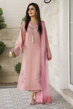 Blush Pink Raw Silk Embroidered Dress – Chand Sa Libaas by Aleezay | CSLA1