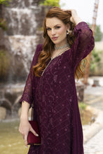 Zaina 3pc Embroidered Chiffon Frock Suit – ZNC5