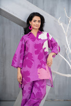 NK Everyday Lawn Co-ords – Pink Abstract Floral Short Shirt & Trouser Set NKE3