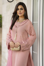 Blush Pink Raw Silk Embroidered Dress – Chand Sa Libaas by Aleezay | CSLA1