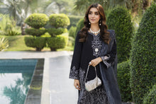 Zaiwa Winterlite 3Pc Khaddar Embroidered & Handwork Black Suit ZWL12