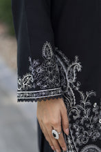 Zaiwa Winterlite 3Pc Khaddar Embroidered & Handwork Black Suit ZWL12
