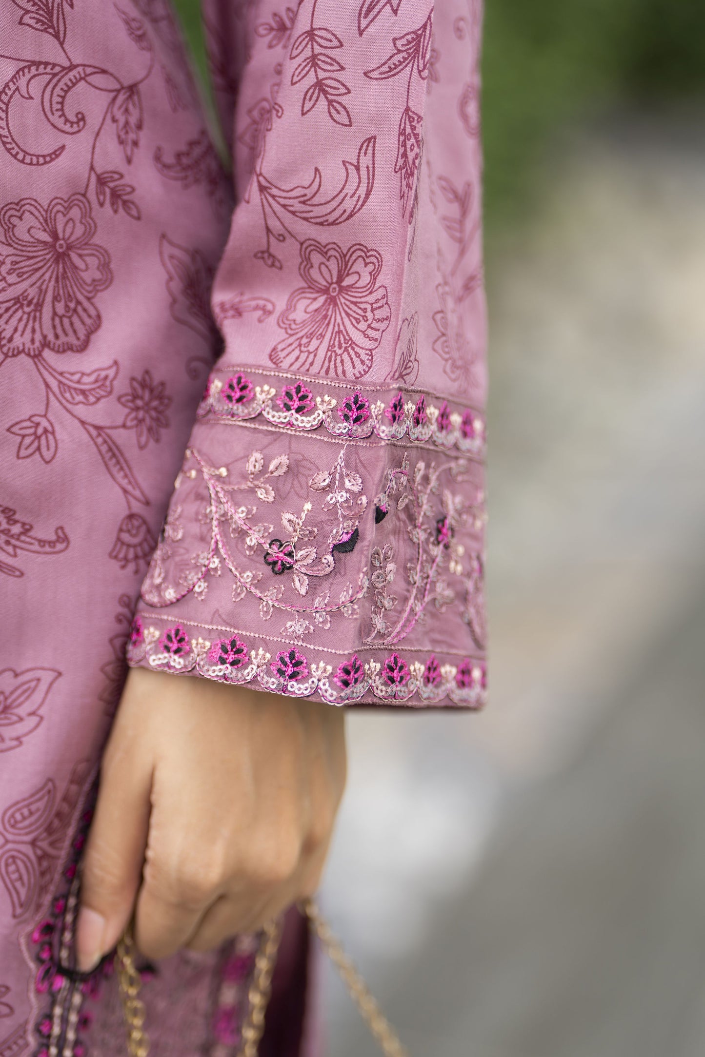 Zaiwa Winterlite 2Pc Printed Linen Embroidered Casual Suit ZWL7