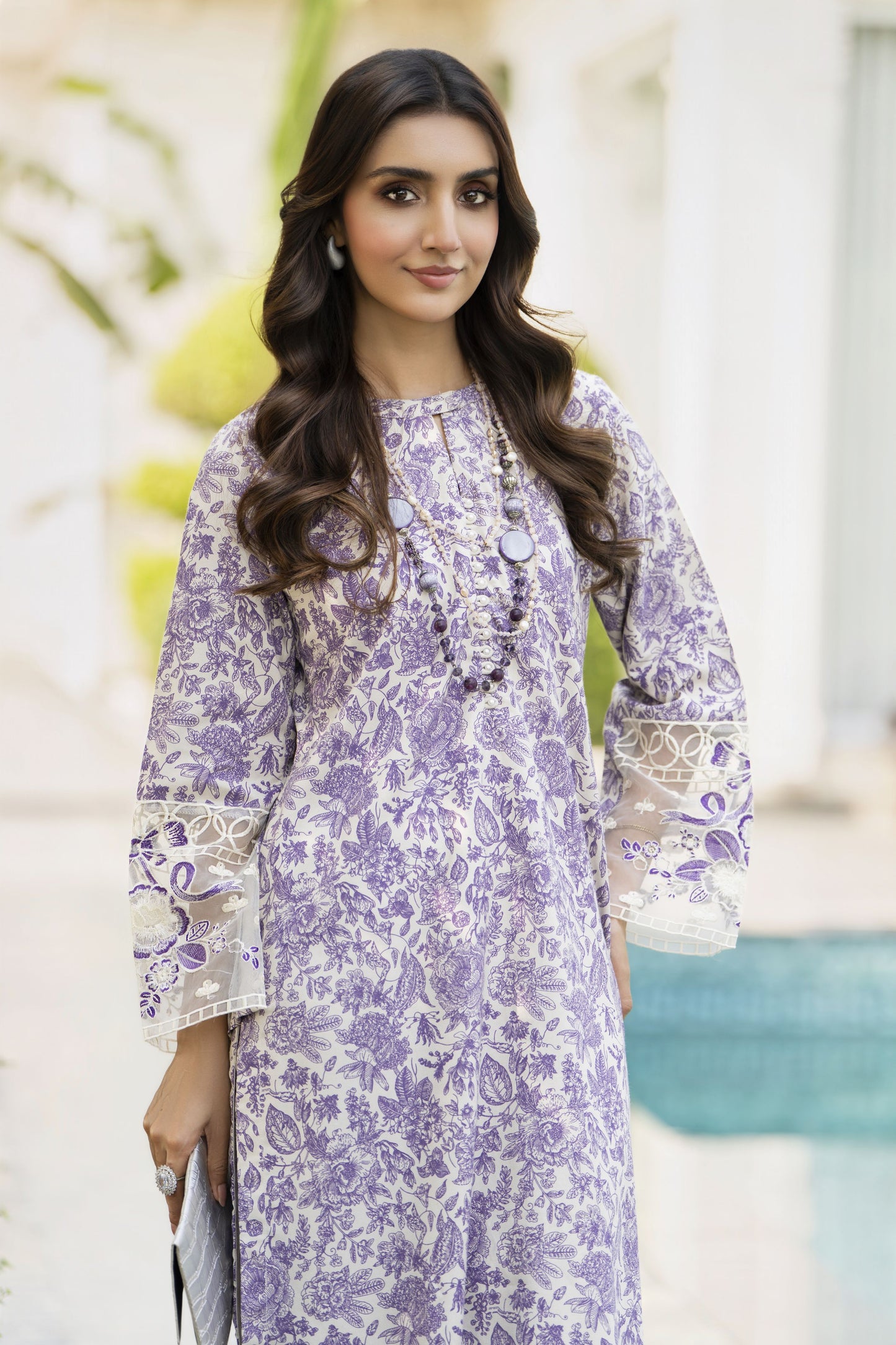 Zaiwa Winterlite 2Pc Dhanak Printed & Embroidered Suit ZWL8