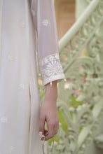 Zaina 3pc Embroidered White Chiffon Suit – ZNC10