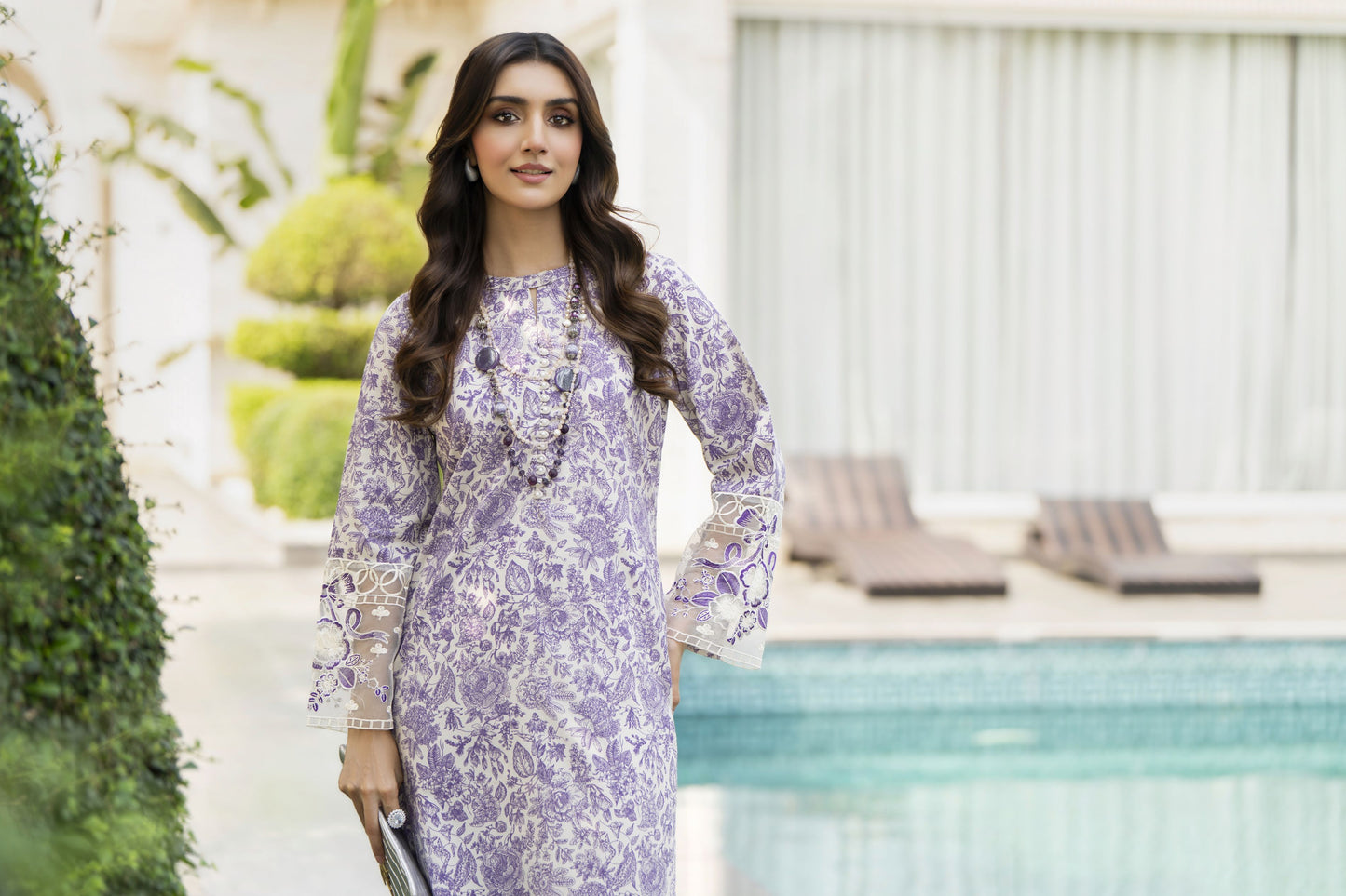Zaiwa Winterlite 2Pc Dhanak Printed & Embroidered Suit ZWL8