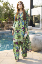 Lime Green Printed Lawn Farshi Set Rangrez by Sakeena Hasan RBS1