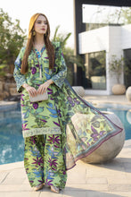 Lime Green Printed Lawn Farshi Set Rangrez by Sakeena Hasan RBS1